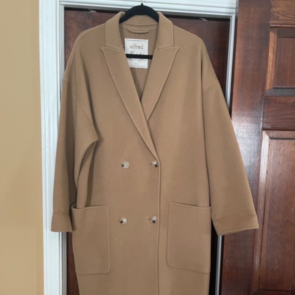 Aritzia Wilfred Bellevue coat, Camel , large